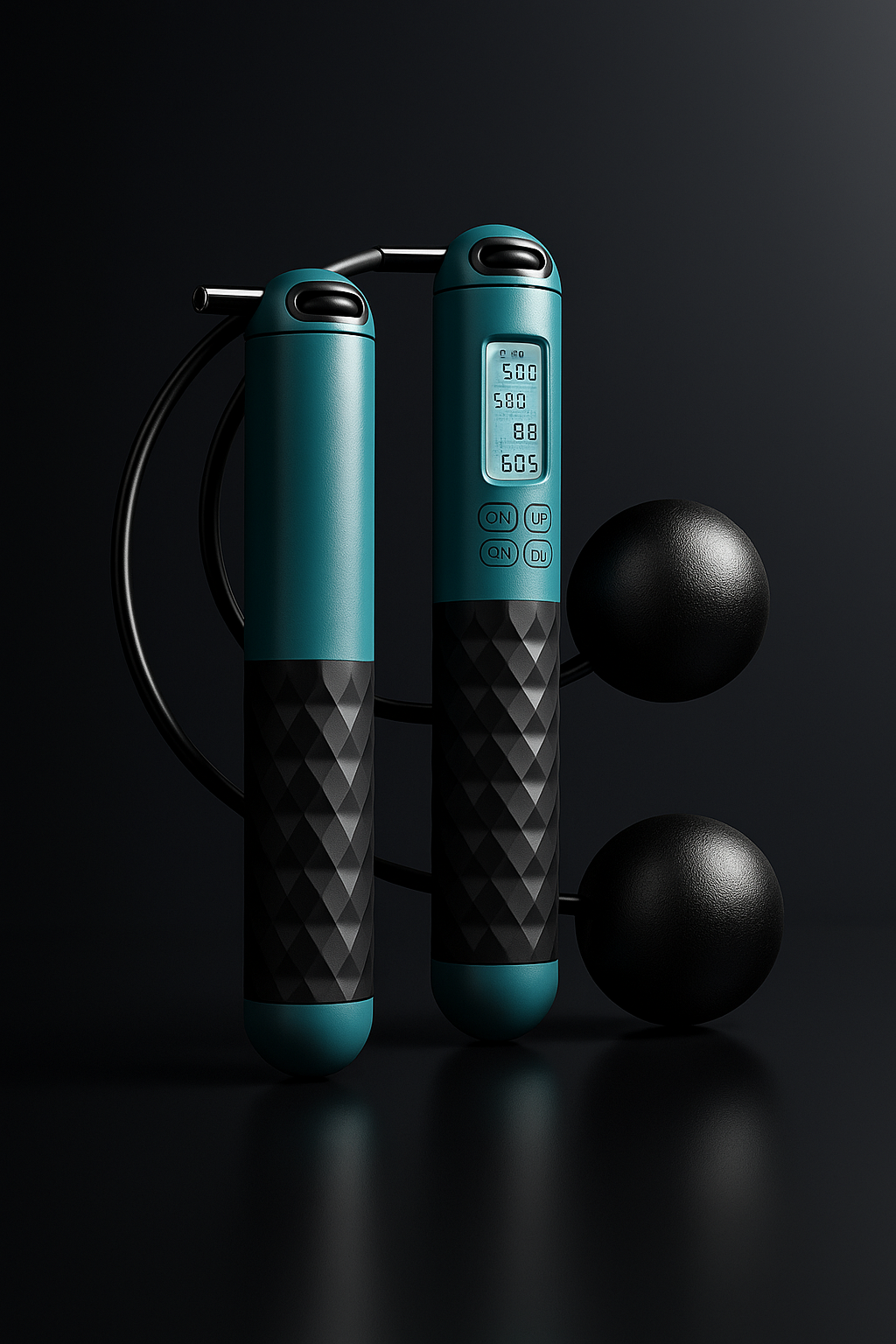 Corde à sauter sans corde avec compteur de fitness